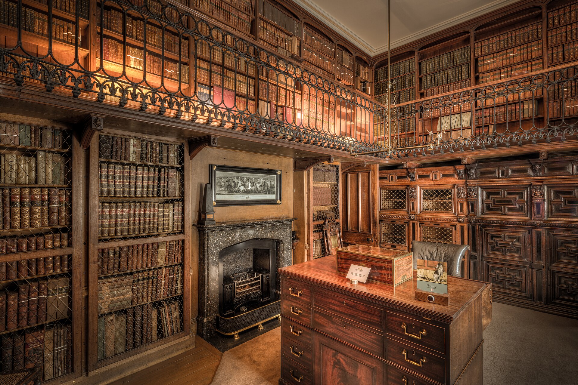 A study room inside a house