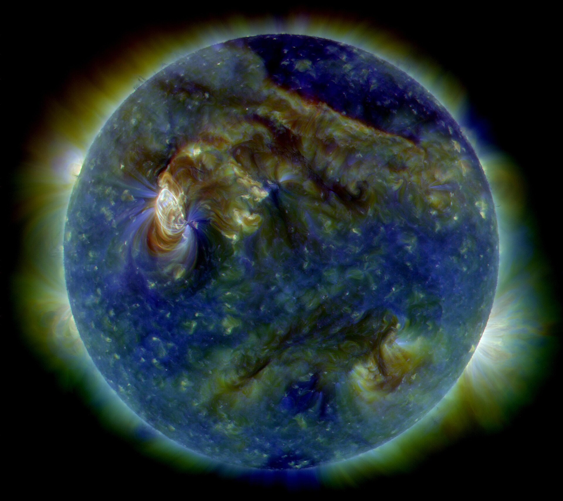 The Sun photographed on August 1, 2010