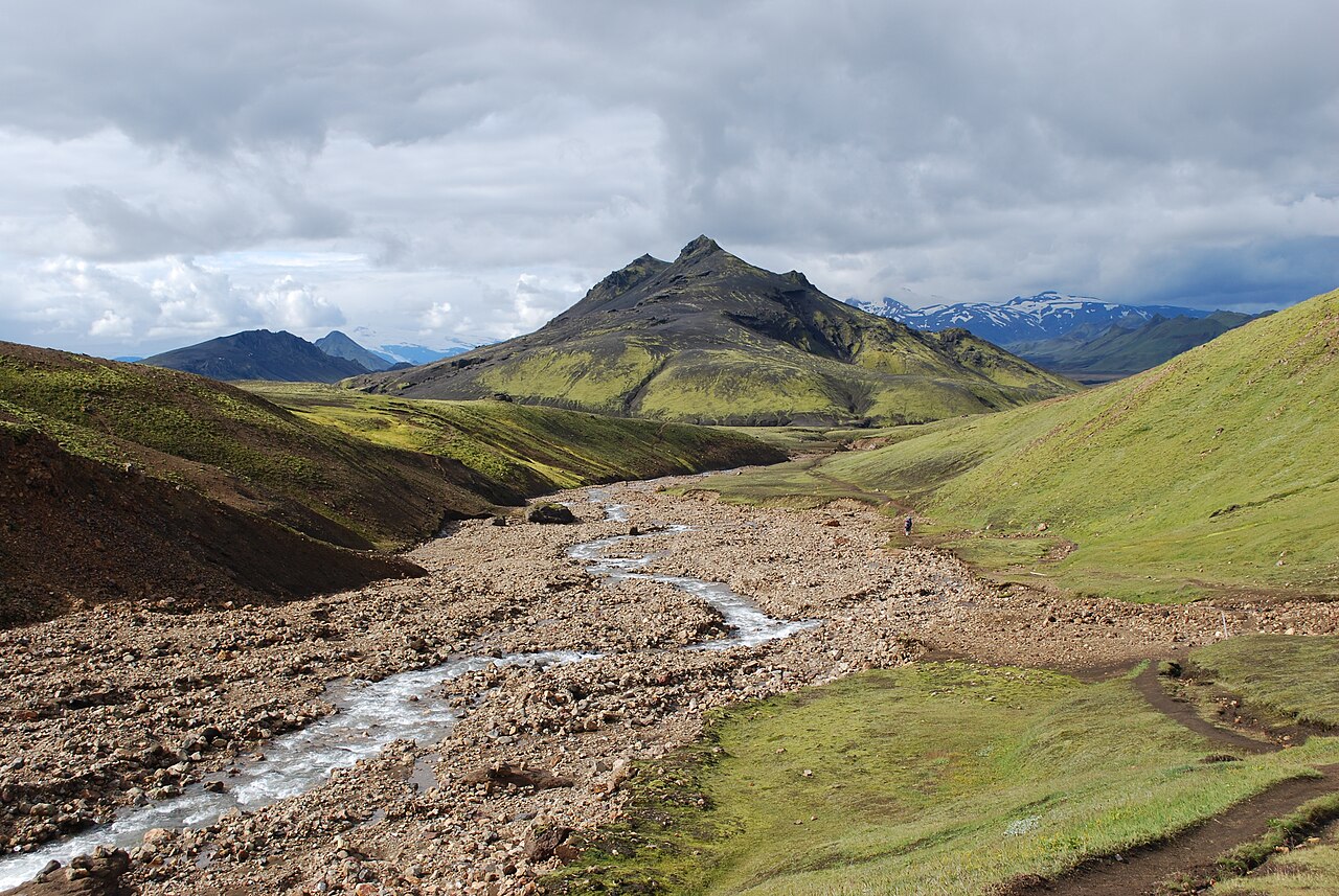 Along the Laugavegur hiking trail