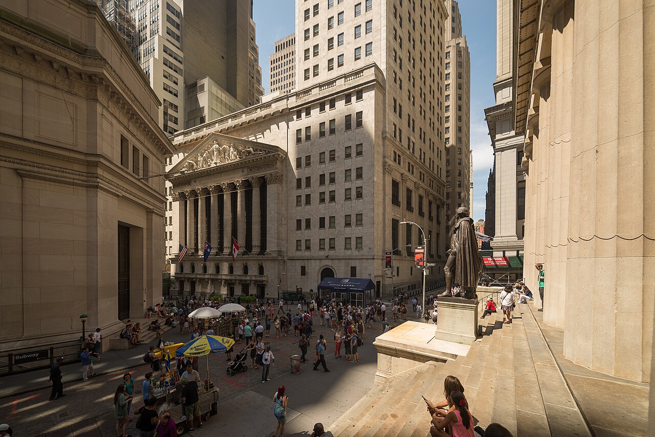 The New York Stock Exchange building in New York City