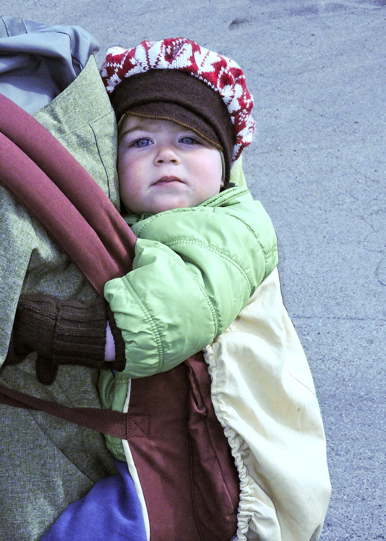 A child's backpack, packed the night before the first day