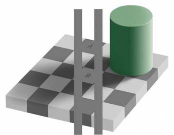 An abstract optical illusion pattern in contrasting tones