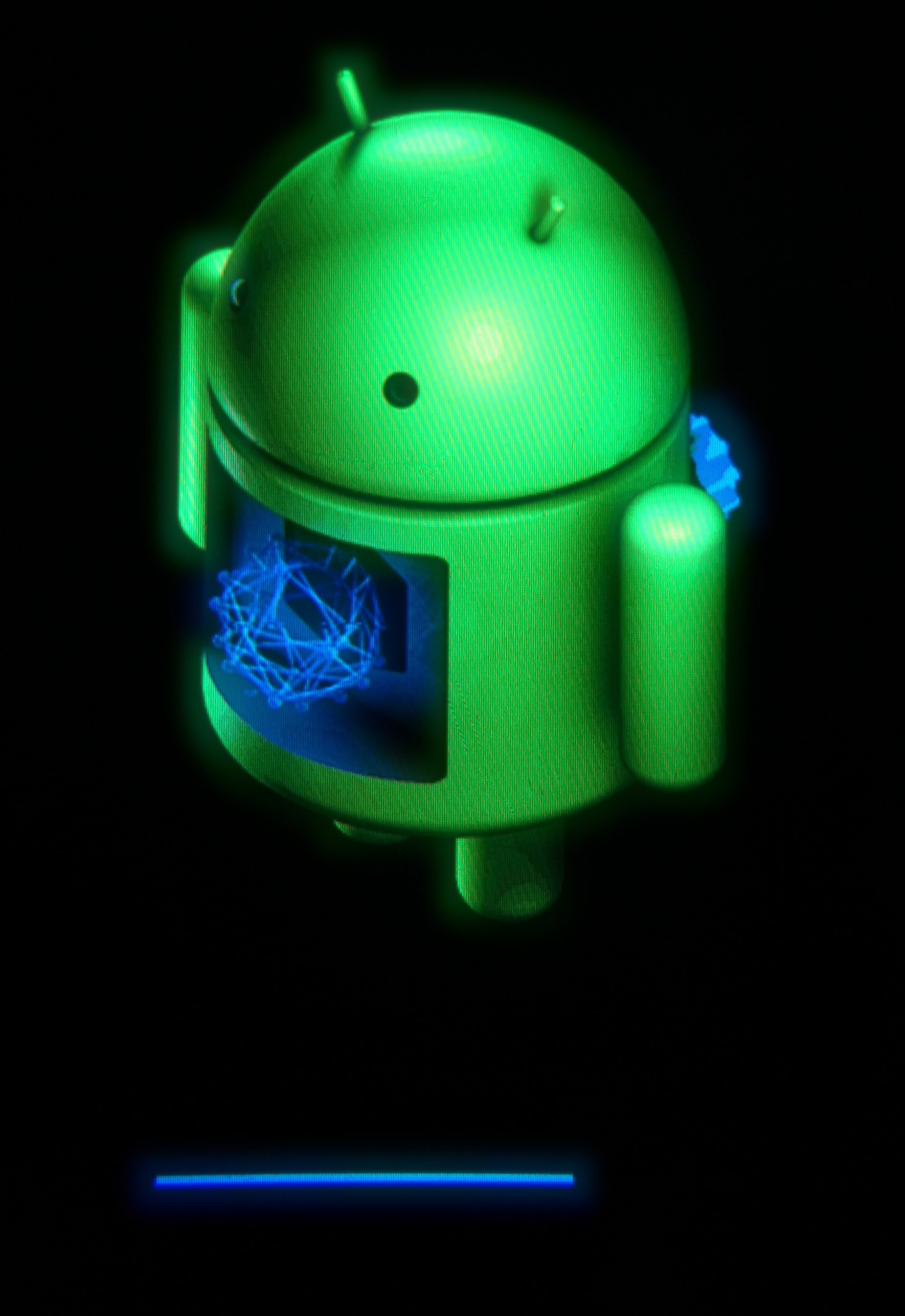 An Android phone showing a system update screen