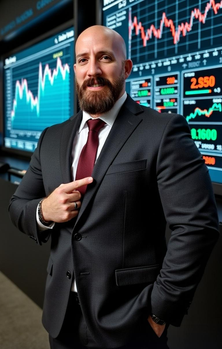 A speaker at a stock market conference in 2023