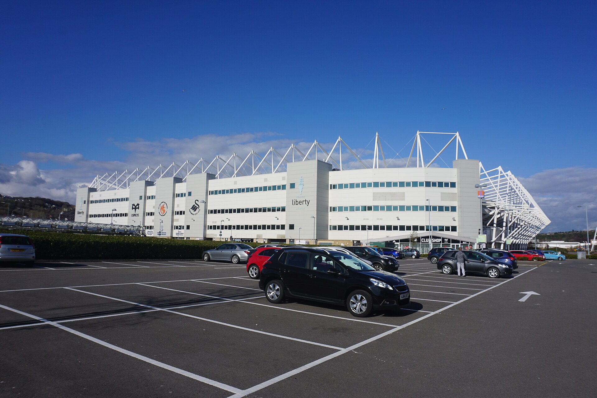 The Swansea City stadium in Swansea, home of Swansea City