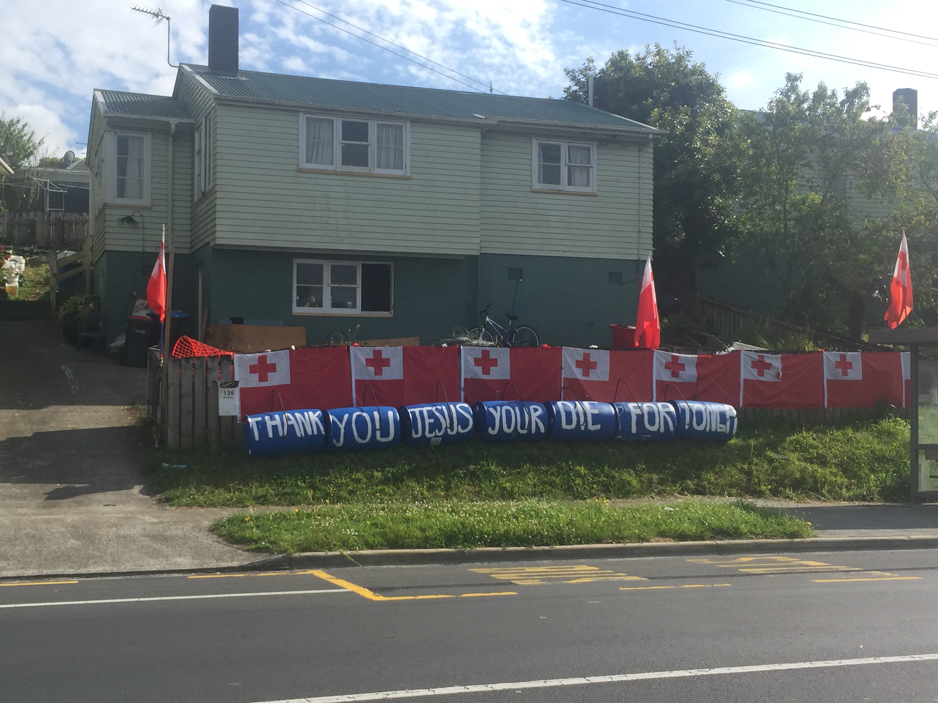 Tonga rugby league fans cheer at a match in 2018