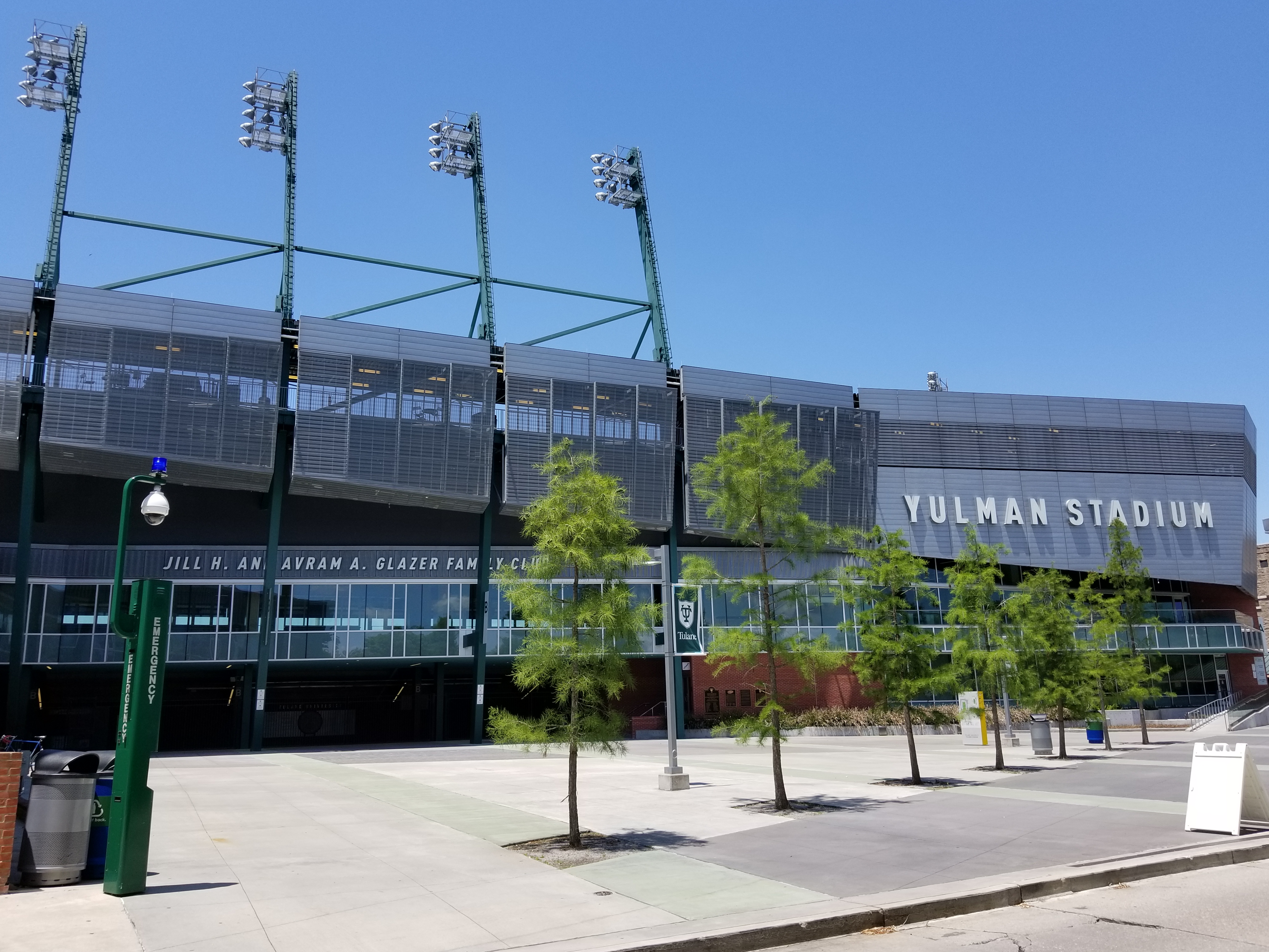Yulman Stadium in New Orleans, home of the Tulane Green Wave
