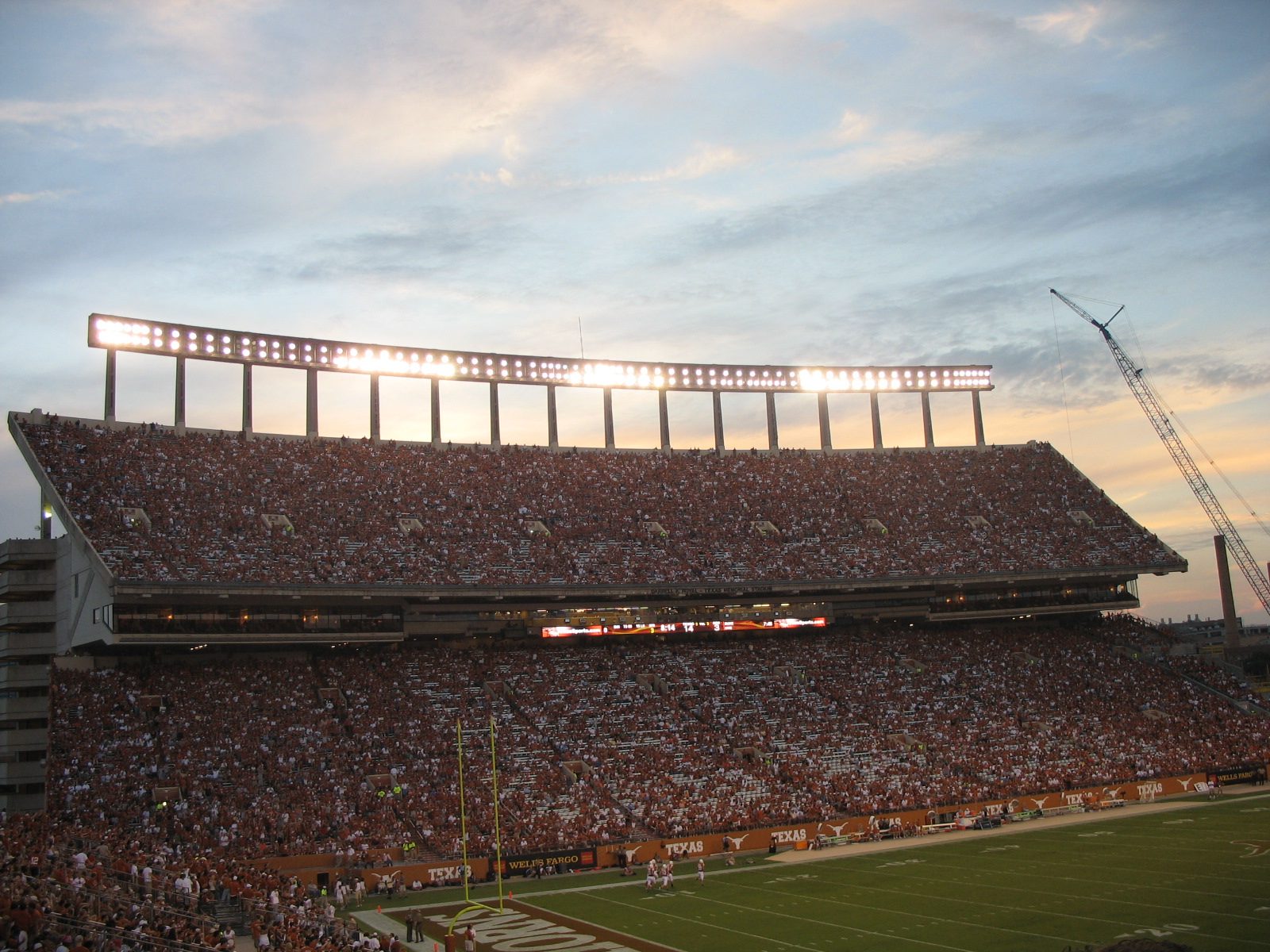 The west deck of Darrell K Royal-Texas Memorial Stadium