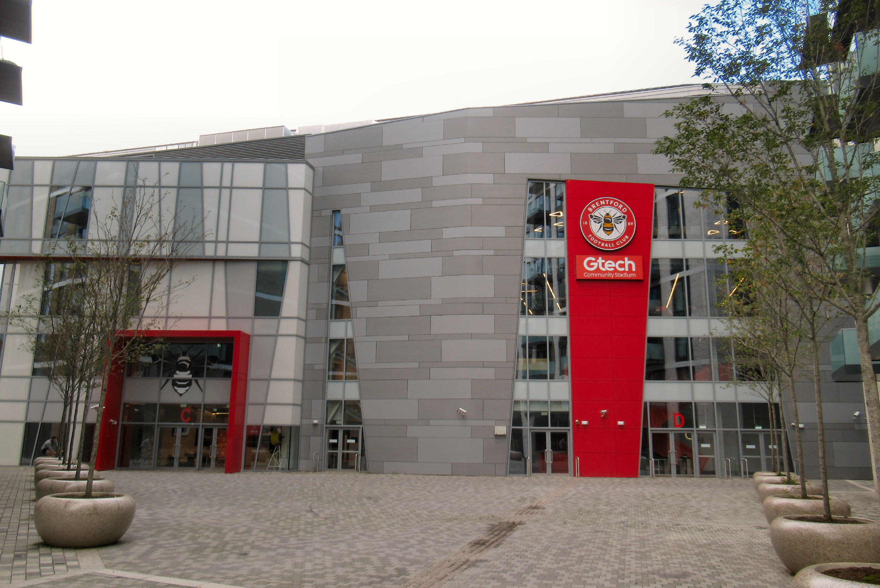 The Gtech Community Stadium in London, home of Brentford, where the match was played