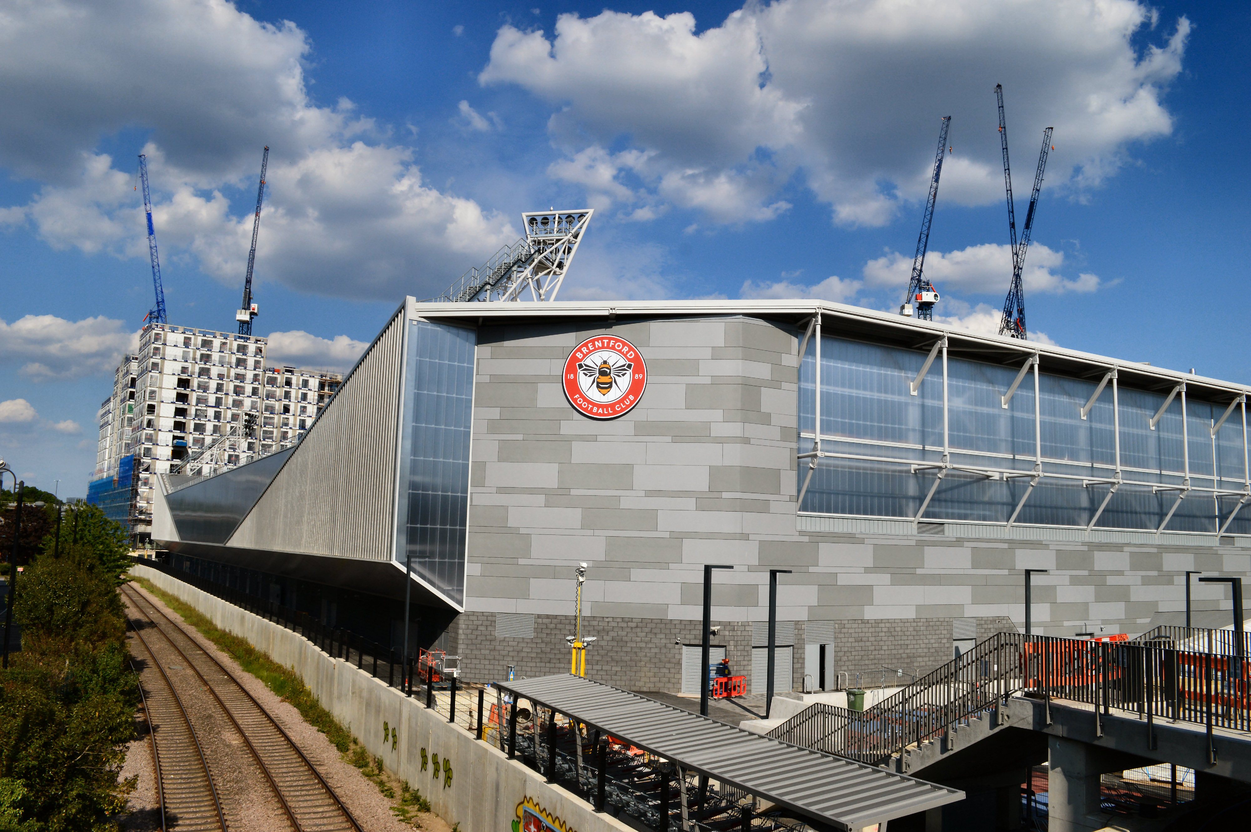 A second view of Brentford's home ground, where Liverpool fought back from a goal down