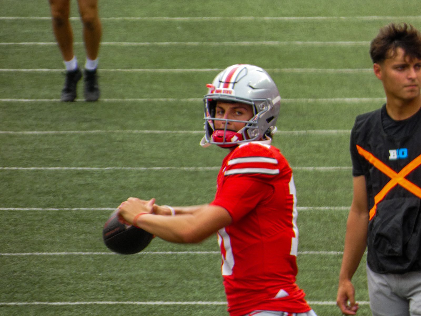 Ohio State QB Julian Sayin before a 2024 game