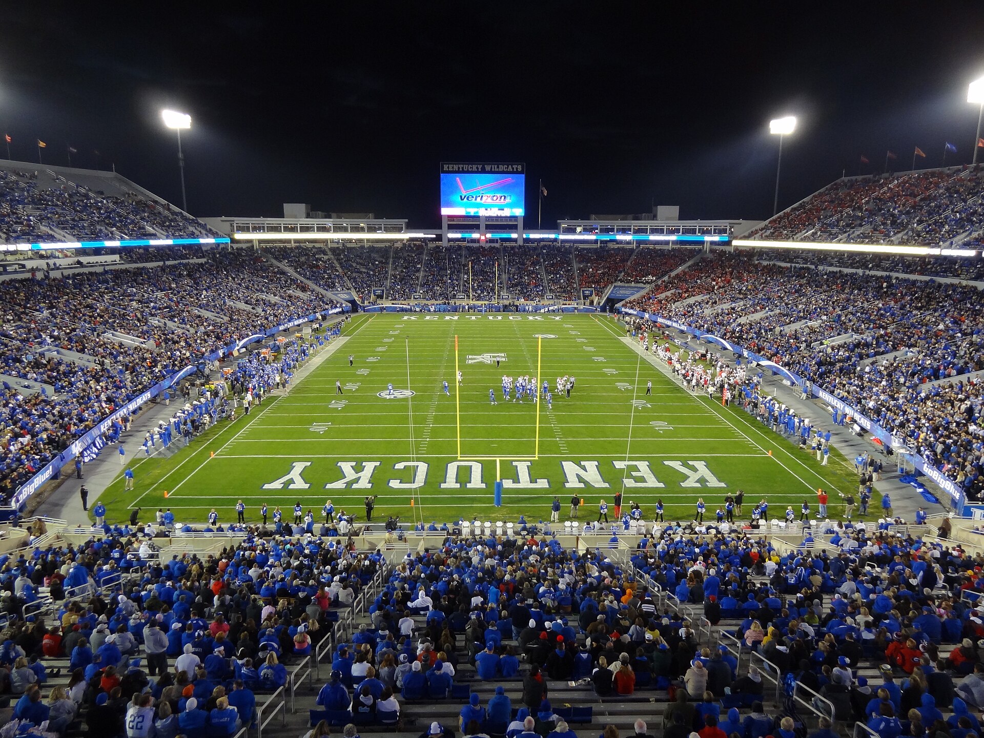Commonwealth Stadium in Kentucky during a game against Georgia