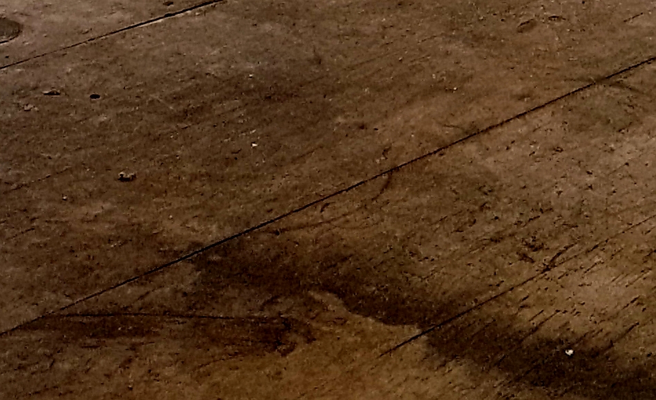 An old wooden table