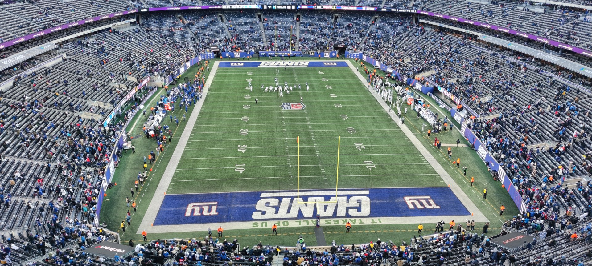MetLife Stadium, home of the New York Giants, on a game day