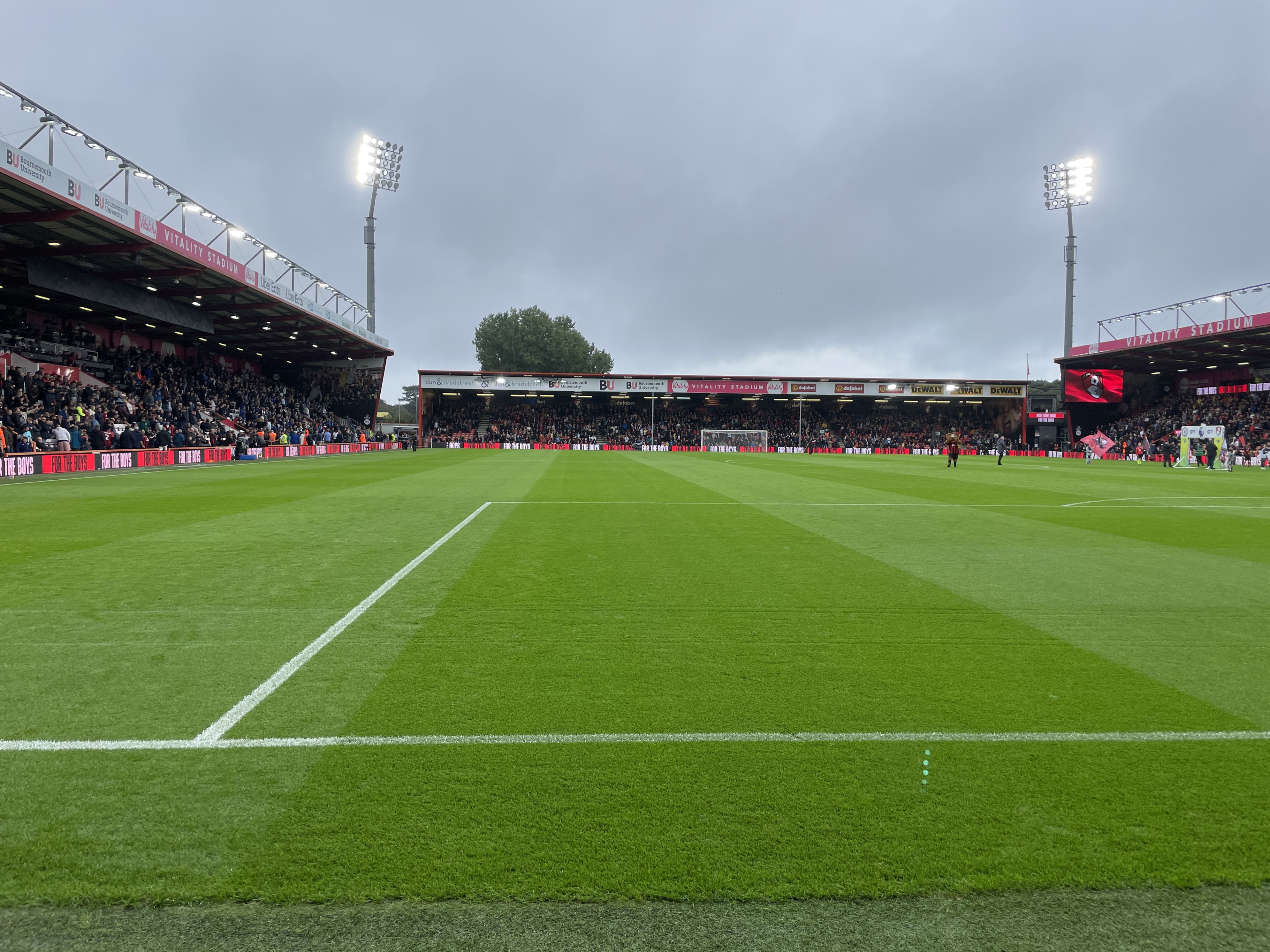 The Vitality Stadium in Bournemouth before kick-off