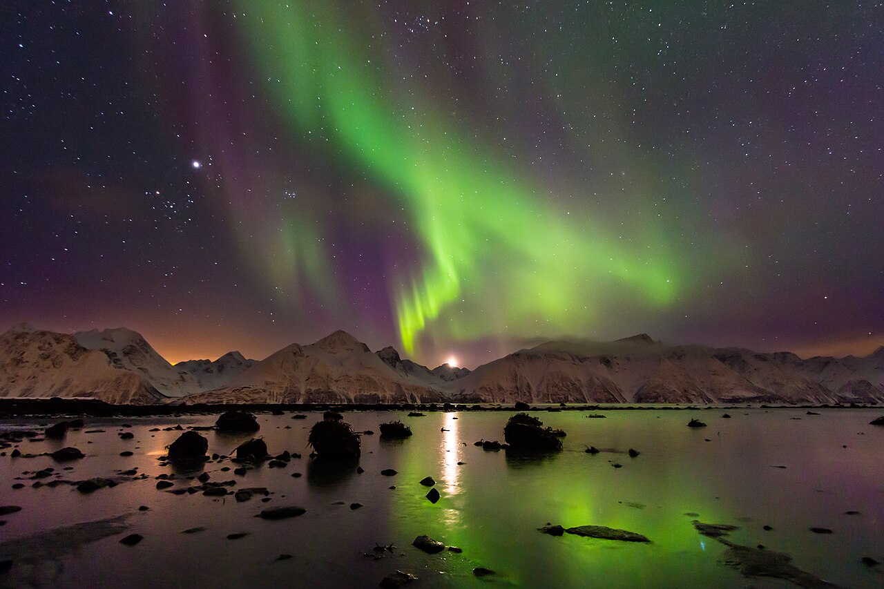 Aurora borealis over Norway in 2013
