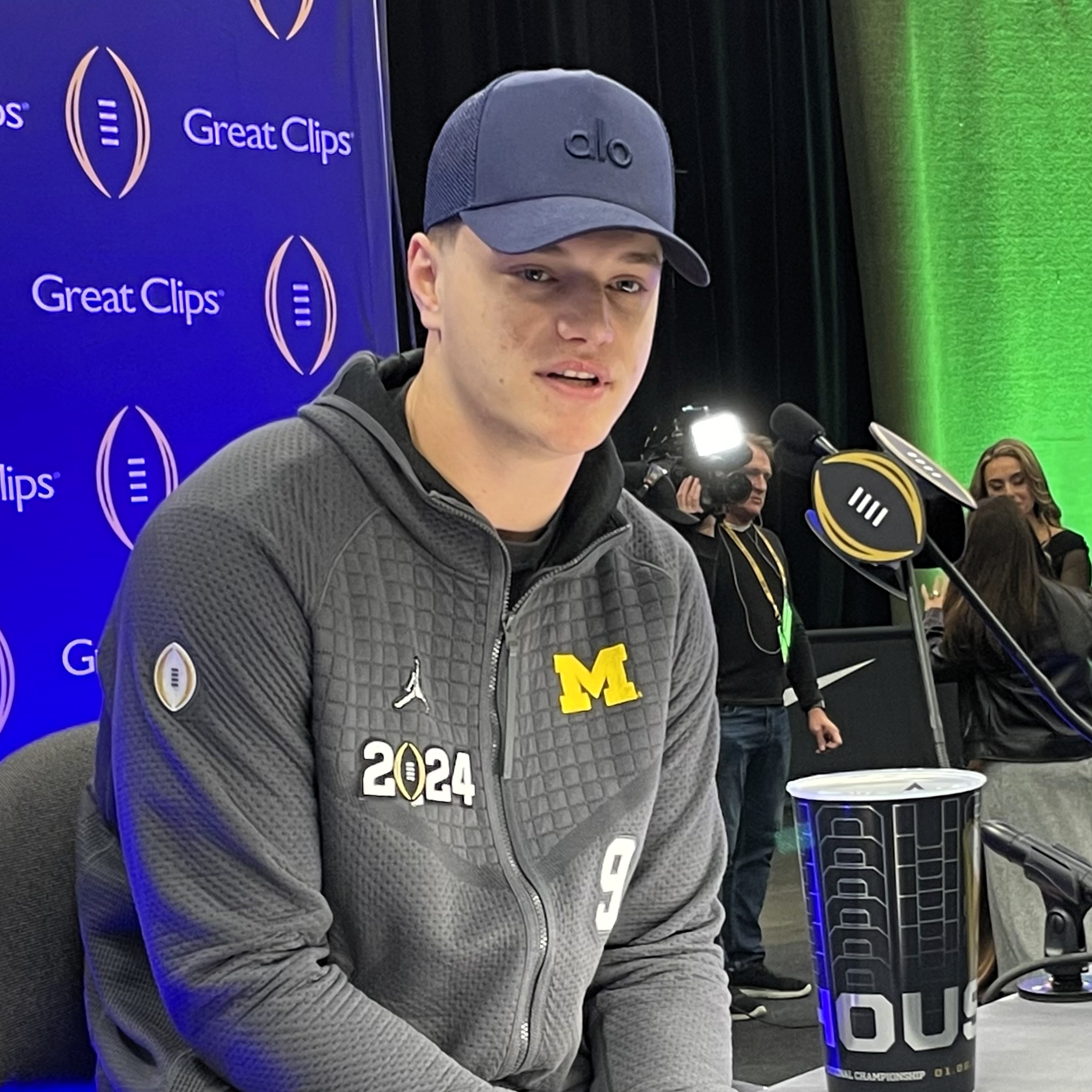 J.J. McCarthy, quarterback, in his Michigan uniform