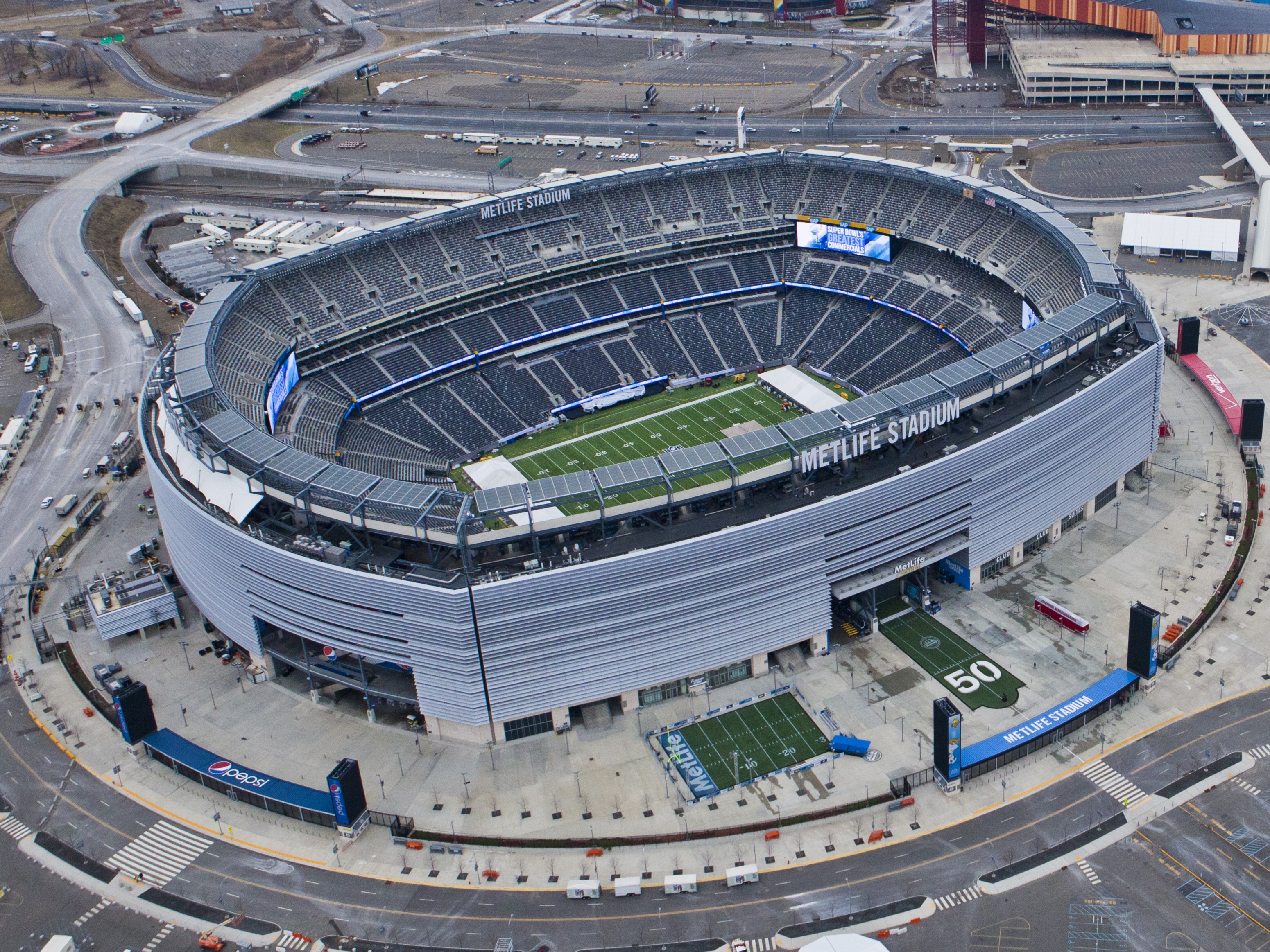 MetLife Stadium in East Rutherford, New Jersey, home of the Giants