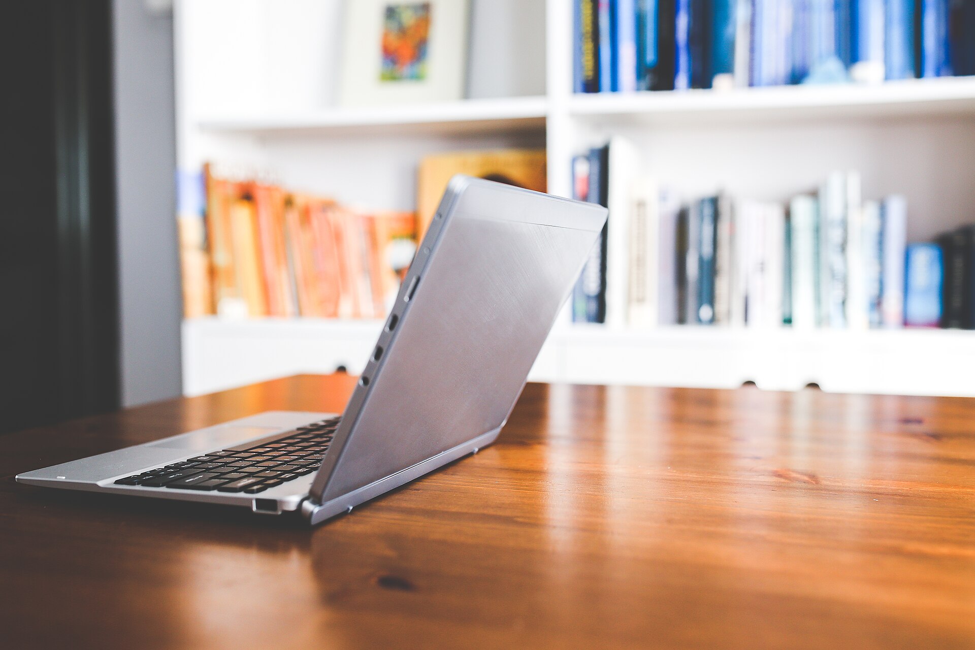 A laptop on a desk ready for focused work