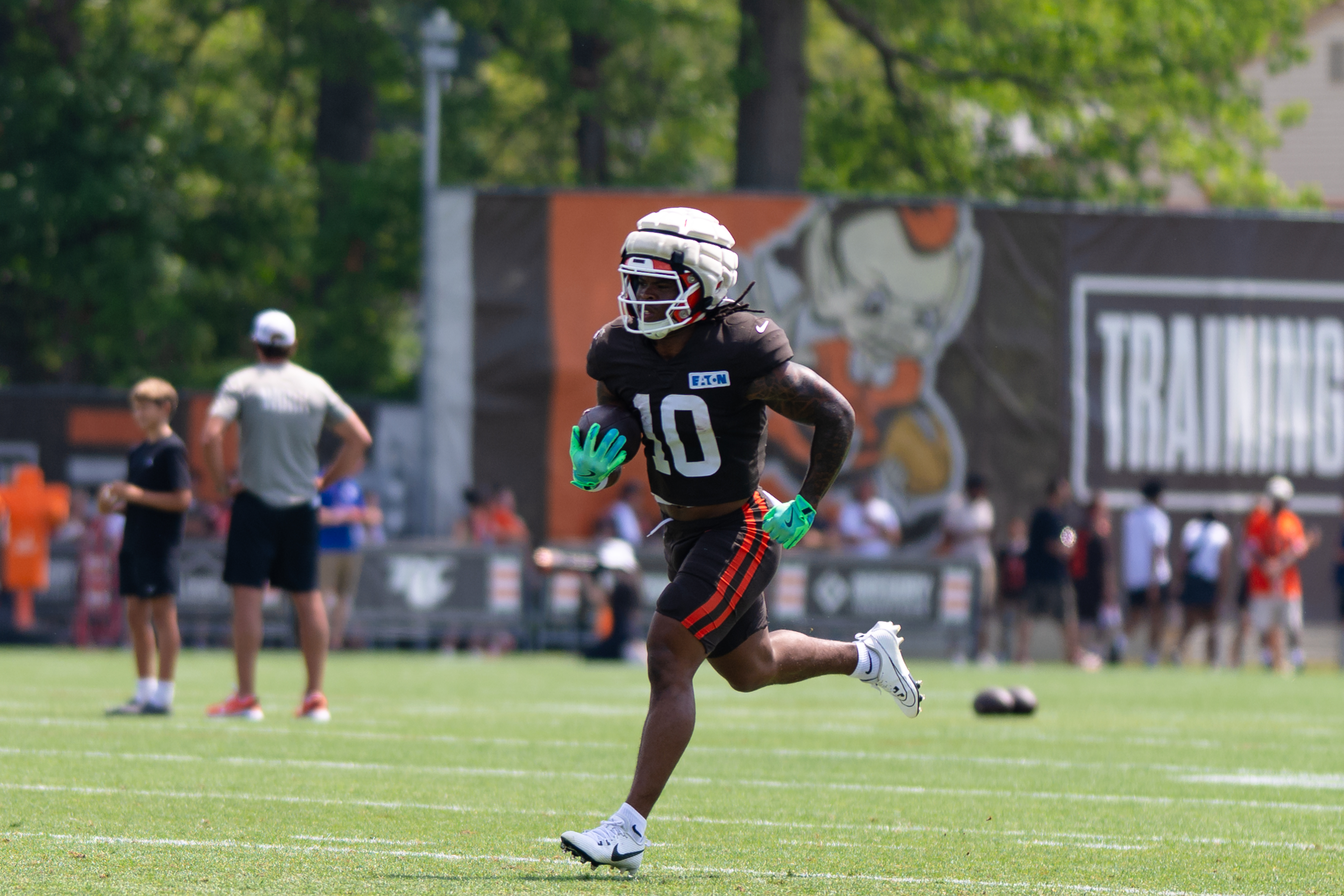 Quinshon Judkins at Cleveland Browns training camp in 2026