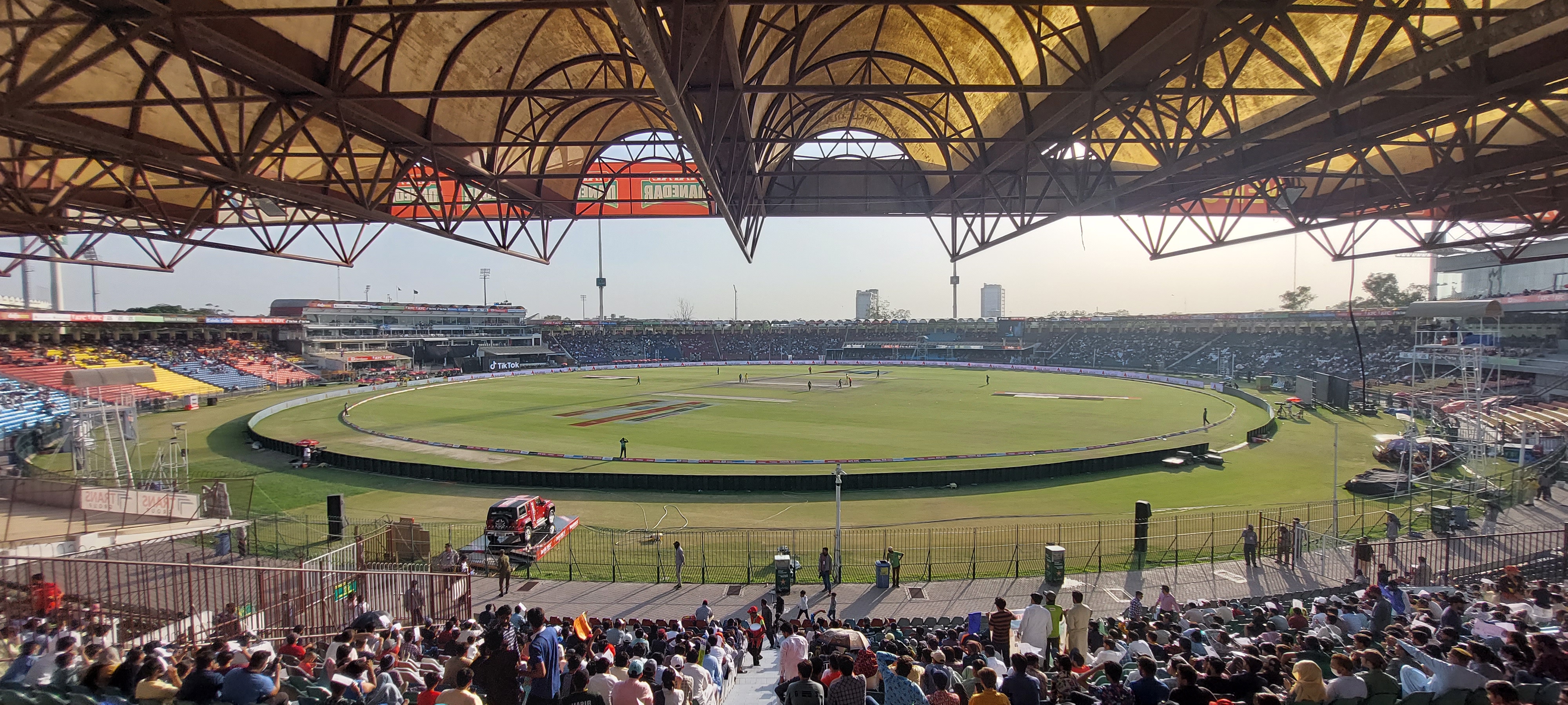 Pakistan in action during a one-day international against Australia in 2022