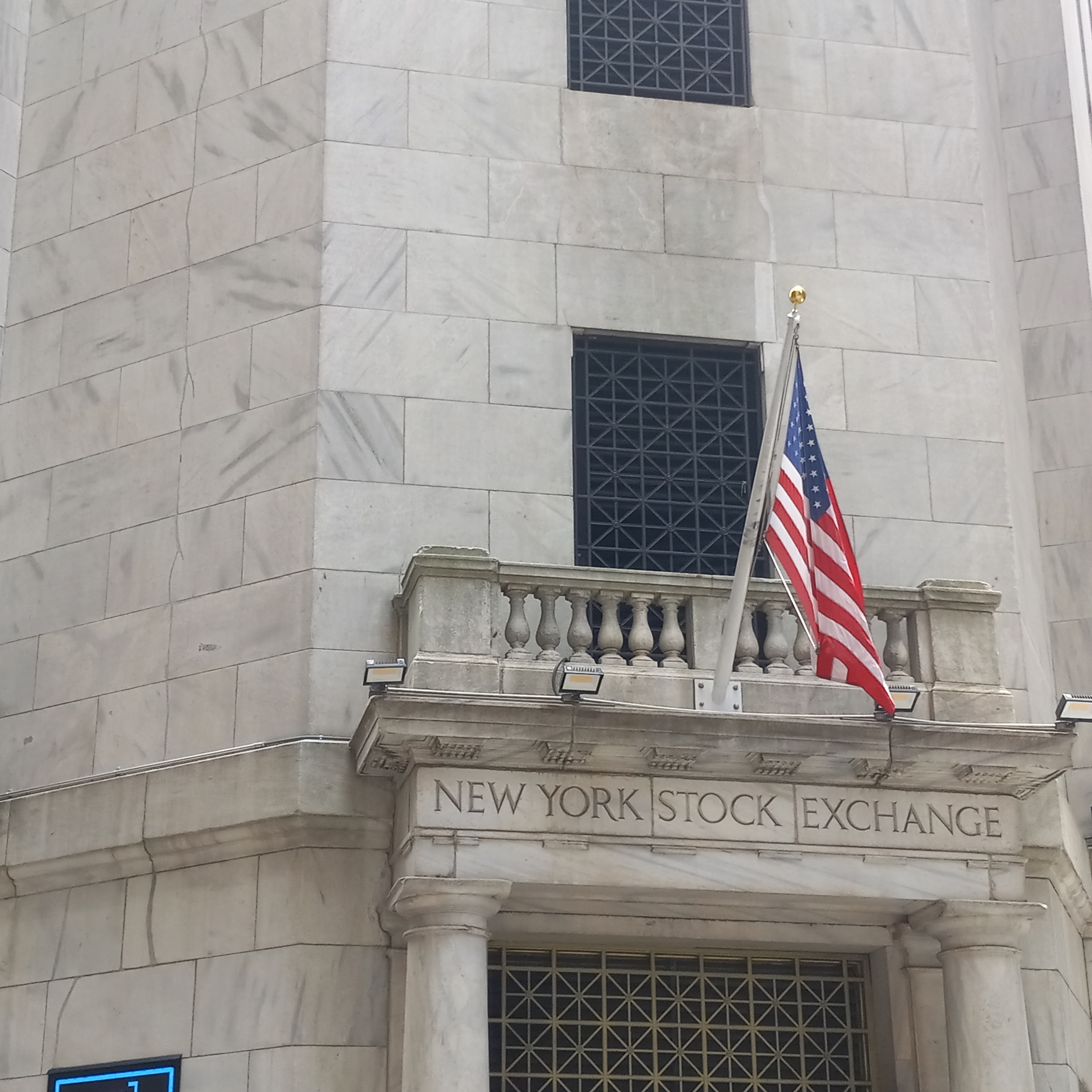 The New York Stock Exchange building in New York City