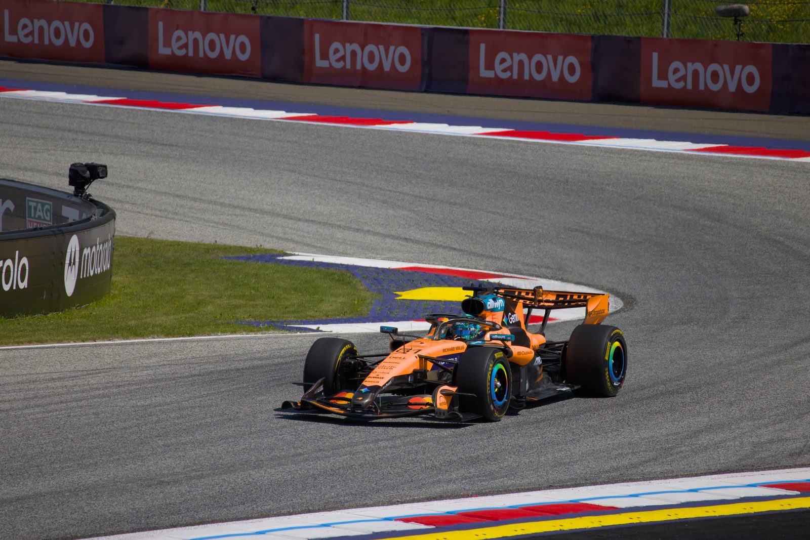 Oscar Piastri driving the McLaren MCL40 during the 2026 Austrian Grand Prix