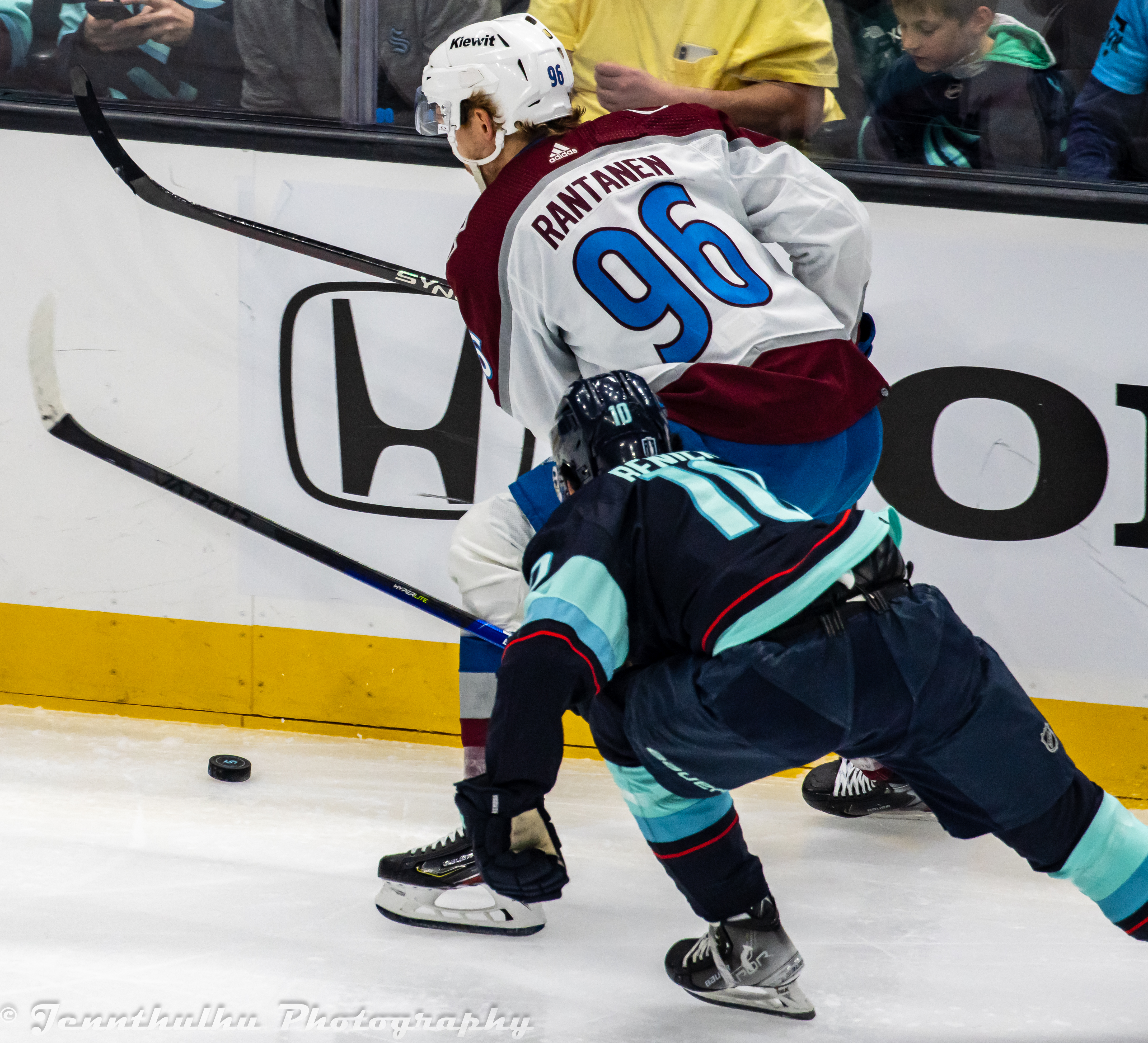 Mikko Rantanen in NHL action during a game